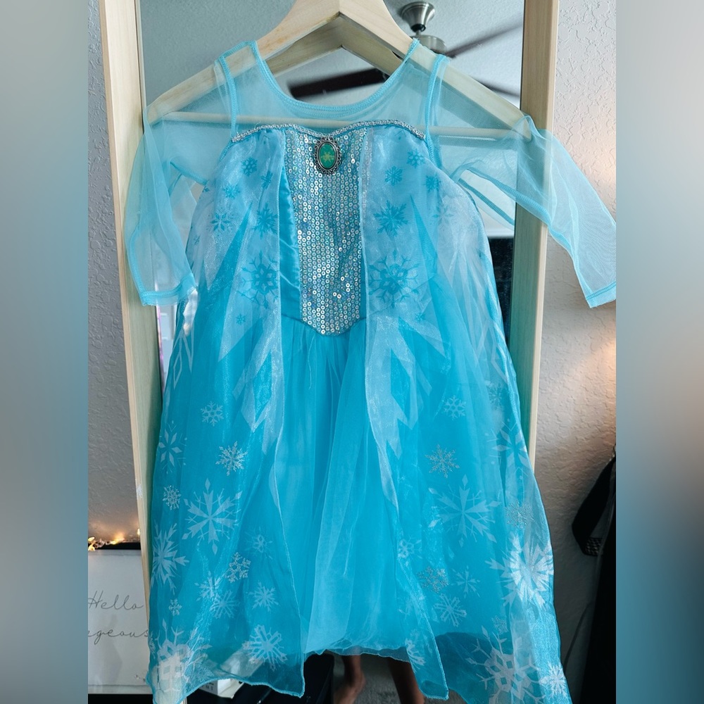 H&M Kids size 4-6y Disney Frozen Elsa dress up costume Girls Ice Princess